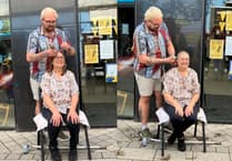 Charity supporter in Cornwall has head shaved in memory of her father