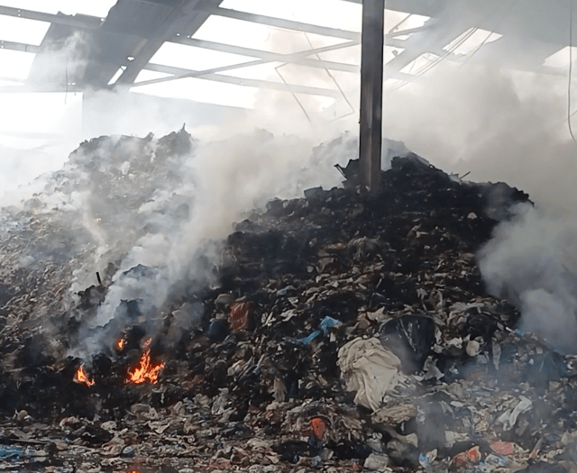Waste plant fire finally extinguished after two weeks