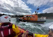 Lifeboats called to rescue pair drifting in inflatable boat off Cornish coast