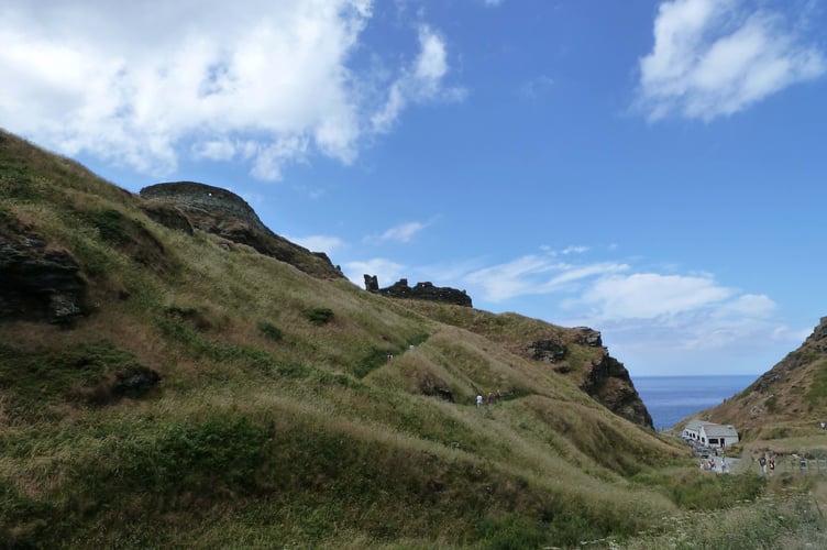 The ruins of Tintagel Castle sit on the coast. (Picture: Andrew Townsend)