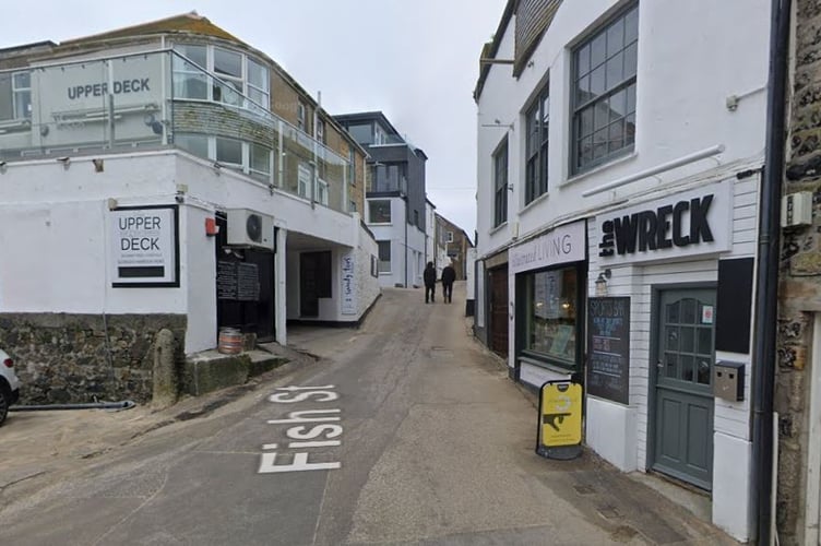 The Wreck, pictured right, is based on Fish Street in St Ives.