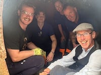 Volunteers from china clay firm help out at china clay museum
