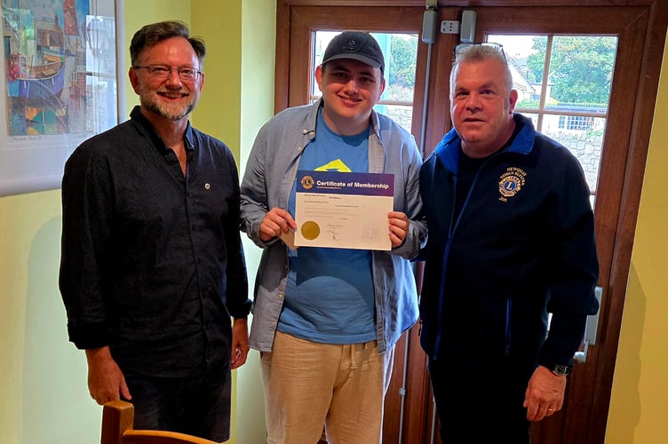 ony Salmon, Jed Salmon and president Jon Collins 