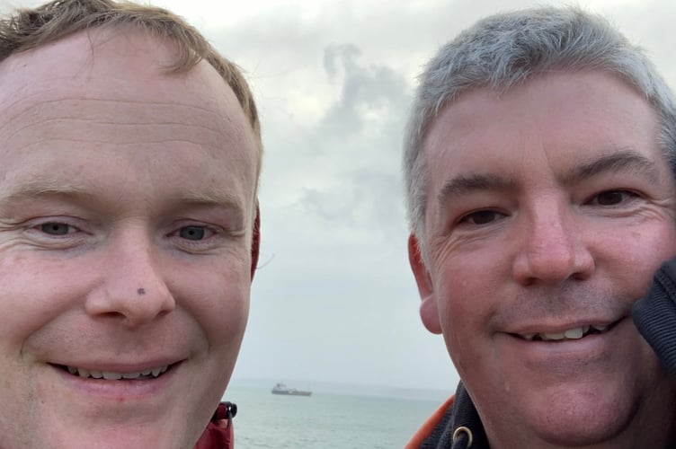 Ben Smith (right) with Joe.