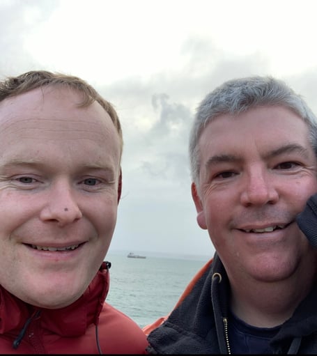 Ben Smith (right) with Joe.