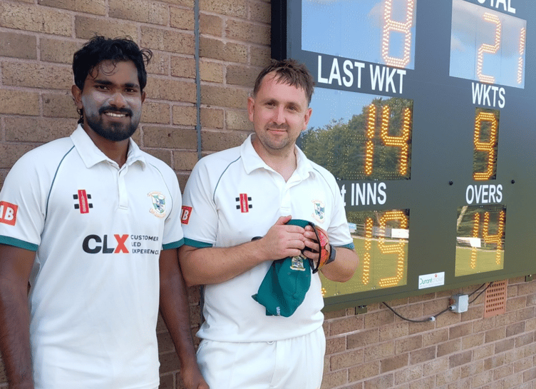 Danuka Dilshan and Dan Hocking.