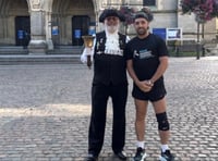 Adam visits Truro in mission to run marathons in every English city