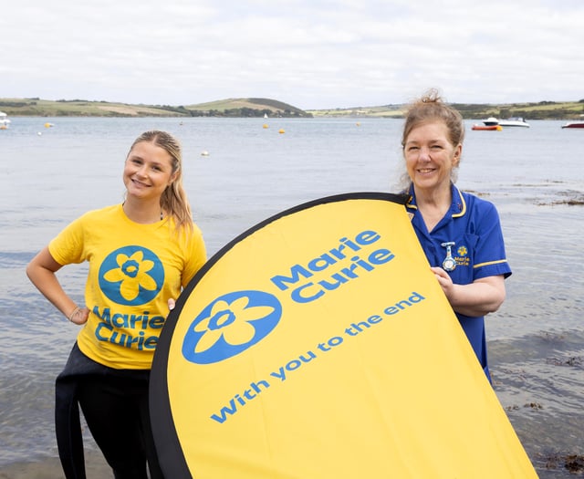 TV star joins charity swim