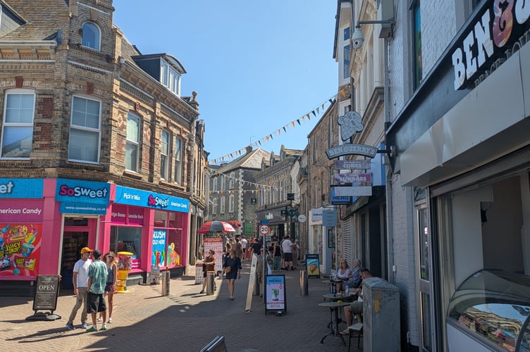  Newquay town centre on Sunday afternoon (Picture: Warren Wilkins)