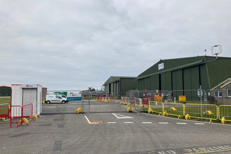 At 820 NAS the hangar on the right is to be demolished and rebuilt.