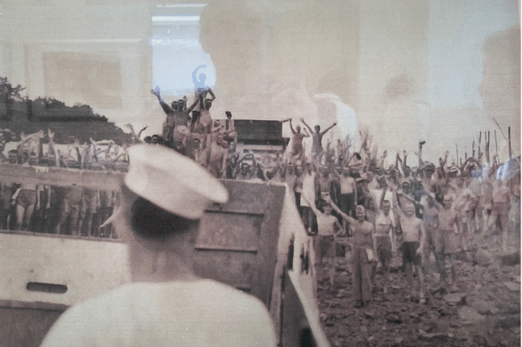 Liberation of Fukuoka No 2 Camp, 1945(Picture: Alicia Conium)