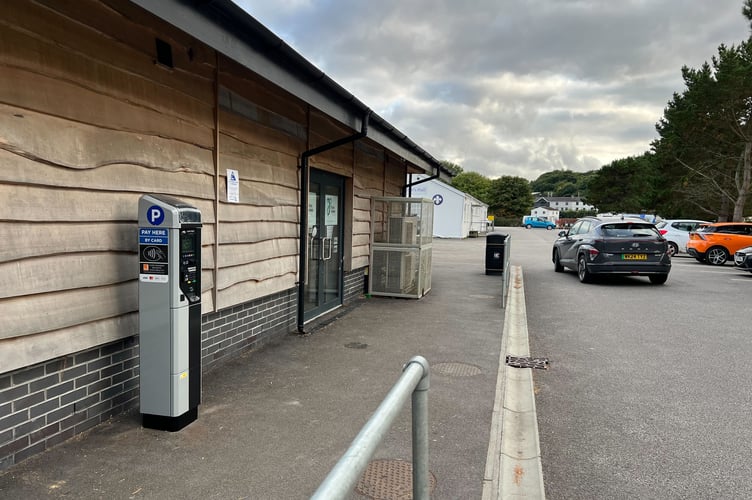 The new parking meters in Boscawen Park, Truro