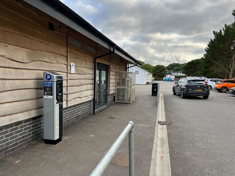 The new parking meters in Boscawen Park, Truro