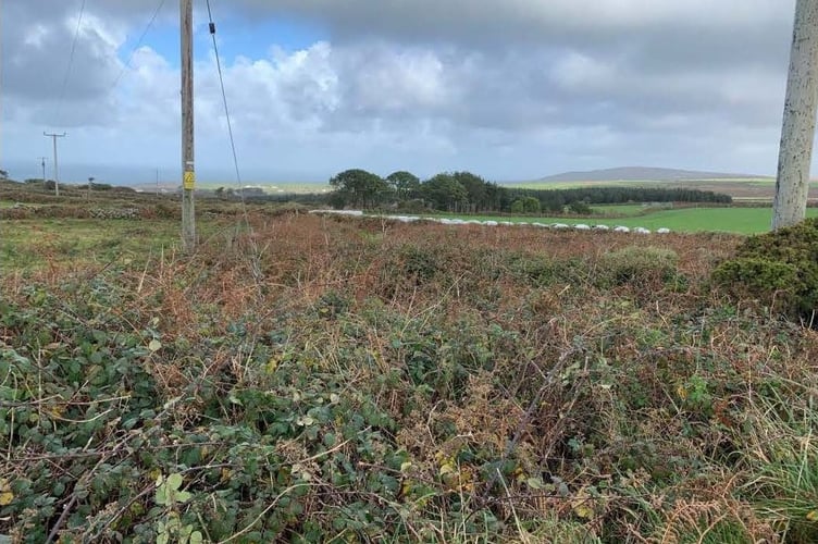 Trewellard Common, looking east across the land