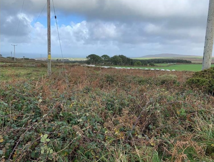 Trewellard Common, looking east across the land
