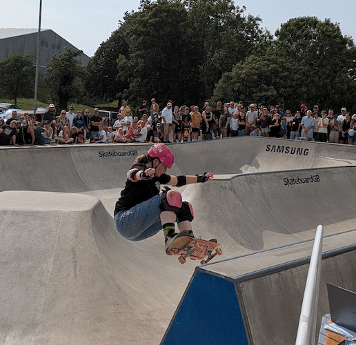 Flips, grinds and airs were the order of the day (Picture: Warren Wilkins)