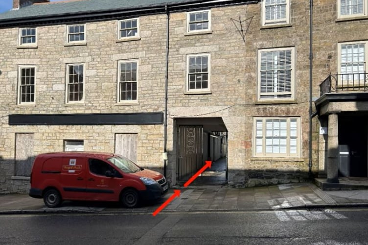 Access to the development would be off Fore Street, Redruth for pedestrians only.
