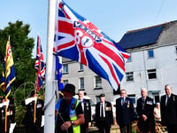 Crowds turn out for solemn and dignified ceremonies