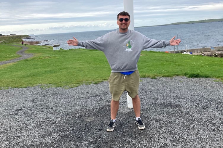 Keegan Woodhall from Saltash is currently running from John O'Groats to Land's End in aid of charity