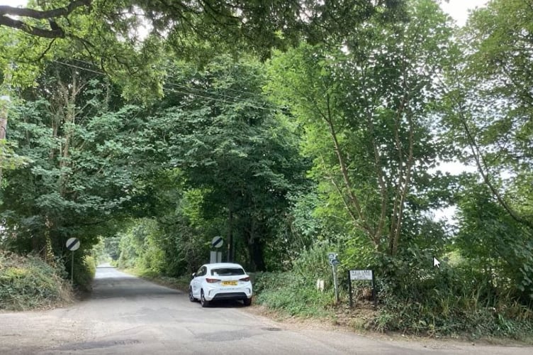 The approved housing development site is on the right of the picture.