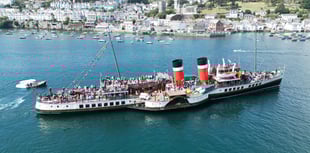 Historic paddle steamer returns to Cornwall’s coast