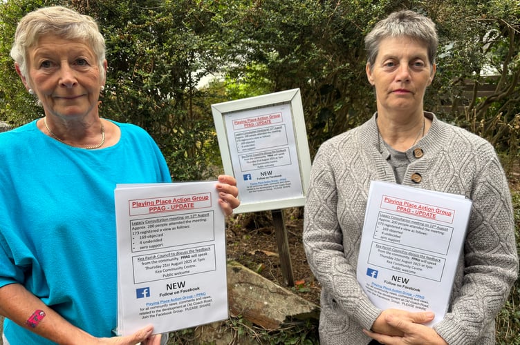 Hillery Cope, left, and Corinne Church are members of Playing Place Action Group 