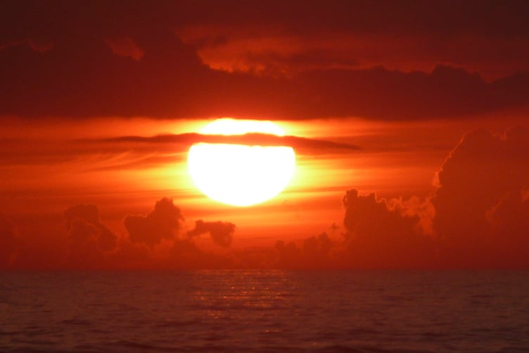 A sunset at Widemouth Bay. (Picture: Andrew Townsend)