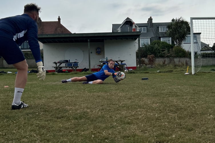 The team took part in five days of rigorous football drills