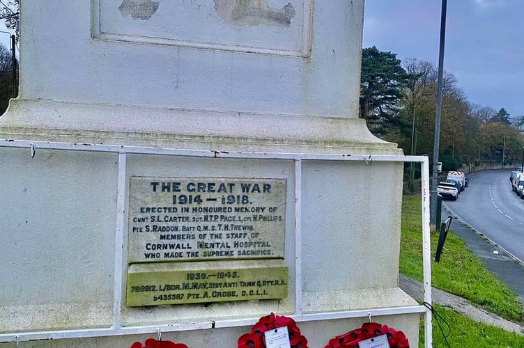 Wreaths laid at the St Lawrence's memorial during November 2024 (Picture: Debz Coad)