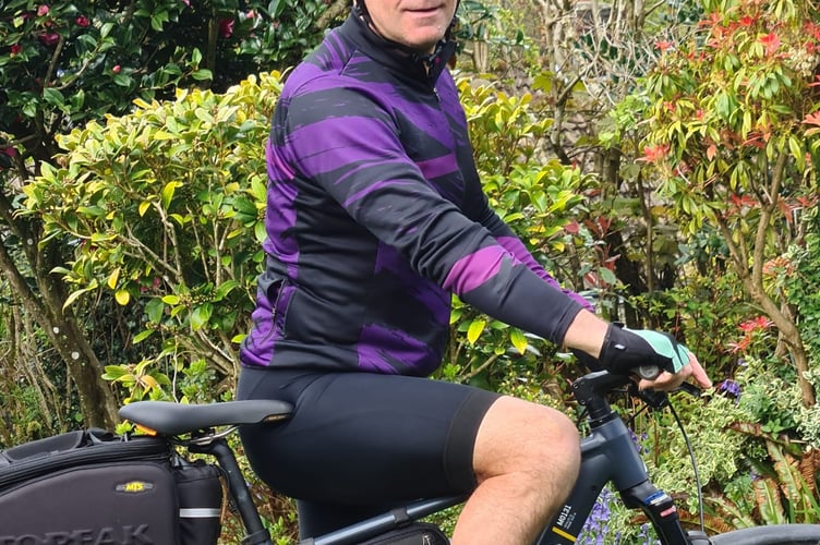 Former Liskeard School & Community College teacher Roger Quaintance is riding from Land's End to John O'Groats in aid of charity