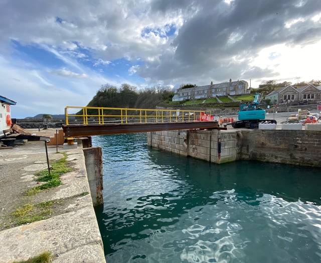 New lockgate could be in place at harbour by end of next month