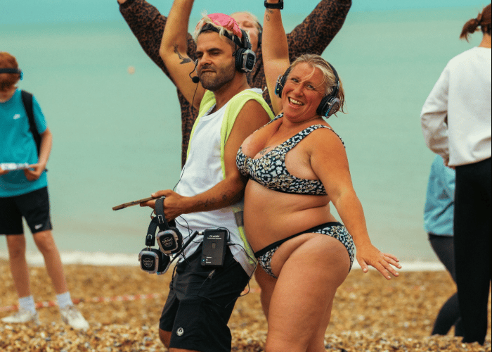 A silent disco is held as part of the gatherings