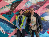 New mural depicting rail connection is on track