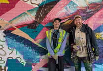 New mural depicting the town's rail connection is on track