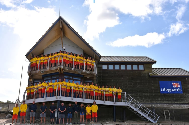 The 2025 Newquay lifeguard team (Picture: Newquay RNLI lifeguards)