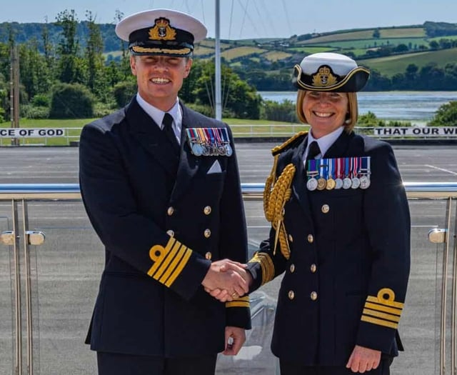 Cornish born captain takes command at HMS Raleigh