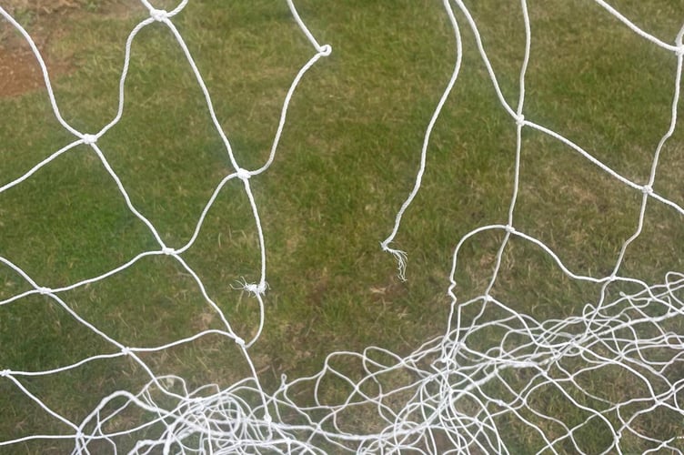 Vandals have caused extensive damage to nets put up at Dobwalls AFC (Picture: Paddy Mutton)