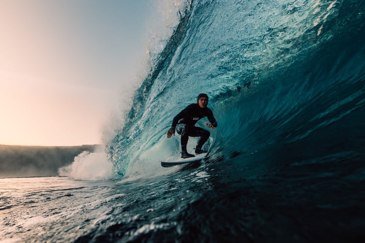 Surfer Tom Lowe in the film Let Me Live 