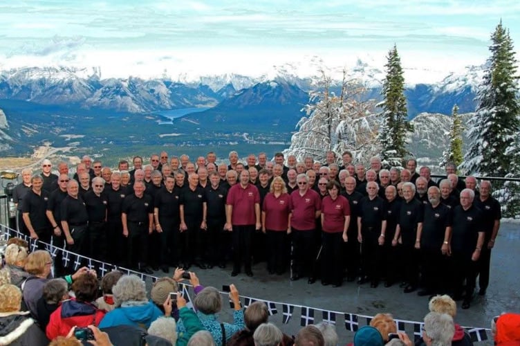 Trelawny Male Choir visits Sulphur Mountain, Canada in 2011