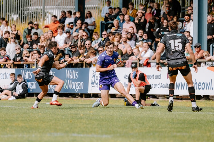 Exeter Chiefs winger Campbell Ridl helped himself to two tries in his side's pre-season victory over the Ospreys (Picture: Exeter Chiefs)