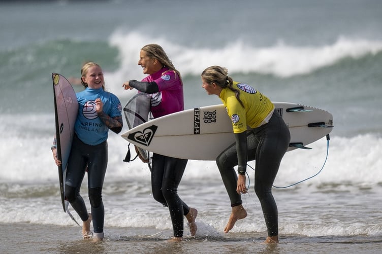 Participants at the 2025 English Interclub Surfing Championships