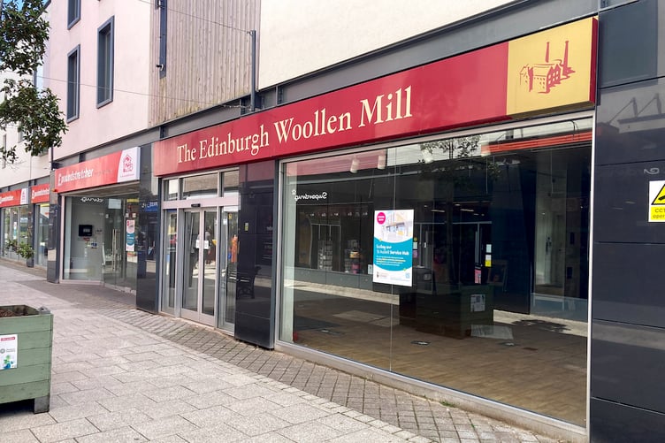 The former empty shops in which the council hub has been created in the centre of St Austell. (Picture: Paul Williams)
