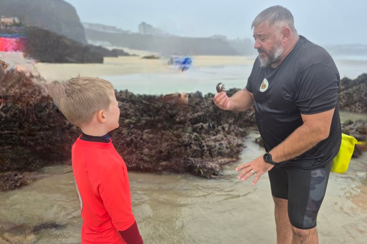 Thirteen families took part in Big F-T’s Rock Pool Adventures (Picture: RAF St Mawgan)