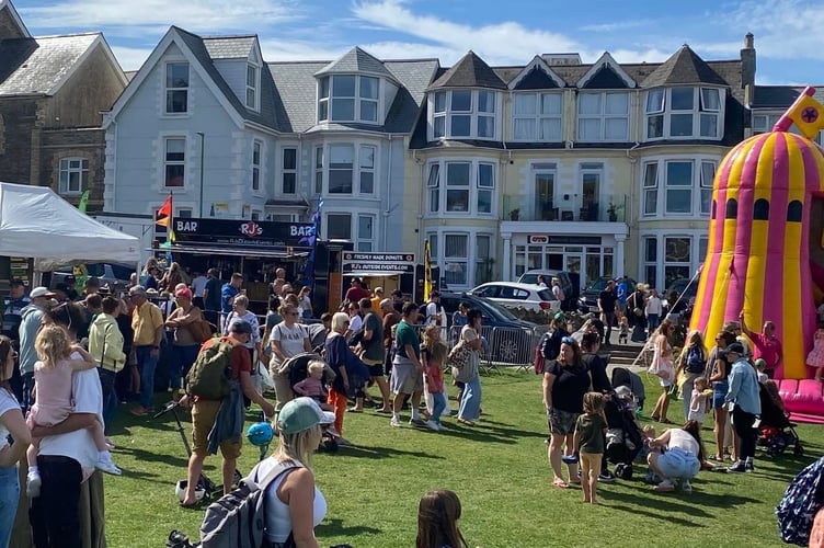 The Killacourt was packed with families enjoying the Summer Finale (Picture: Newquay Town Council)