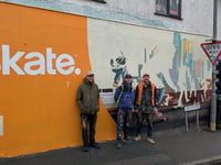 New mural being created to promote surf and skate expo