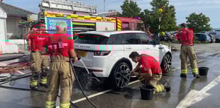 Fire fighters raise over £700 for charity