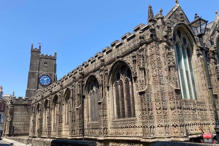 The remarkable parish church in the centre of Launceston. (Picture: Andrew Townsend)