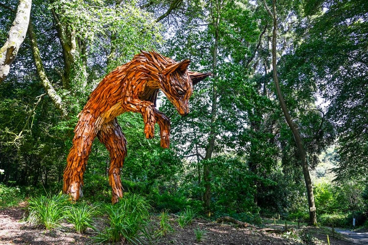 The sculpture is located on the Georgian Ride at the Lost Gardens of Heligan. (Picture: Hugh Hastings)