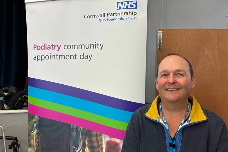 Podiatry professional lead Neil Smith at the Roche event.