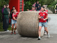 Fundraisers roll up to take part in 25th bale push 